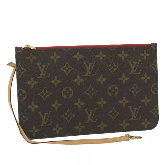 LOUIS VUITTON Monogram Neverfull MM Pouch Accessory Pouch LV - Picture 1 of 11